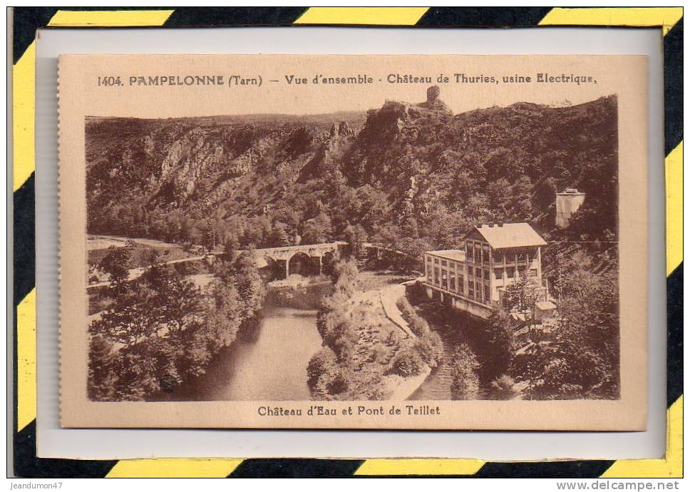 PAMPELONNE. - . VUE D' ENSEMBLE CHATEAU DE THURIES, USINE ELECTRIQUE - Pampelonne