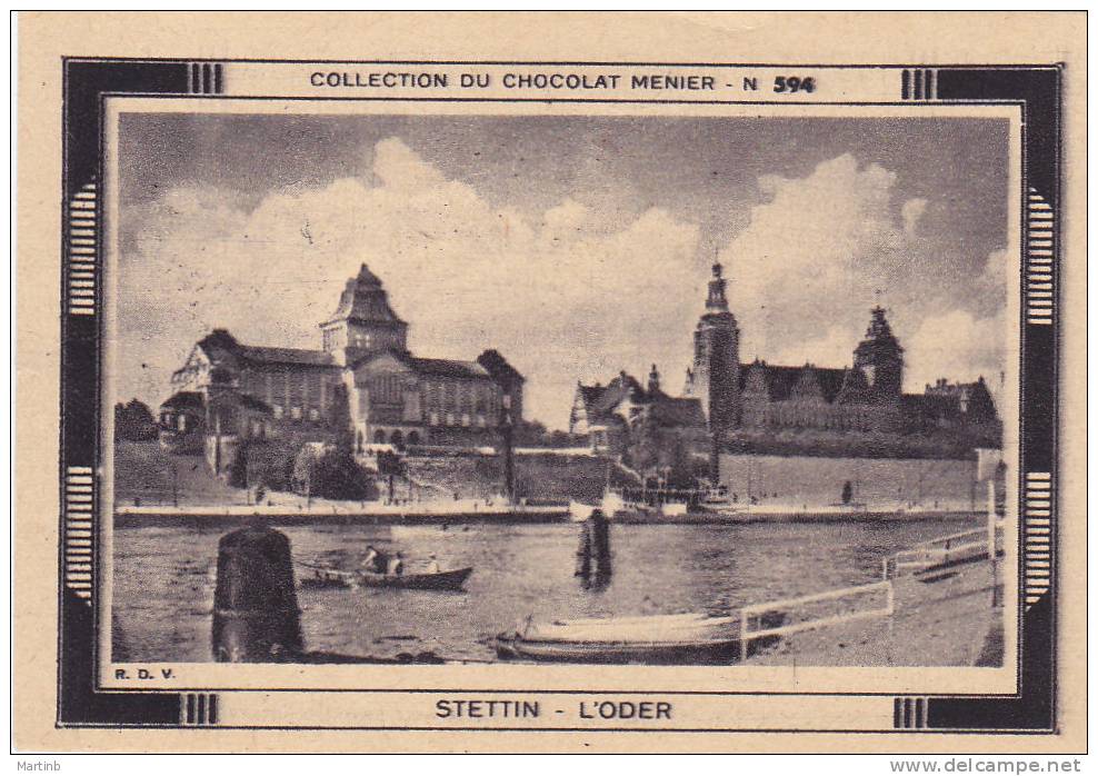 CHROMO  Image Chocolat MENIER STETTIN  L'oder     N° 594 - Menier