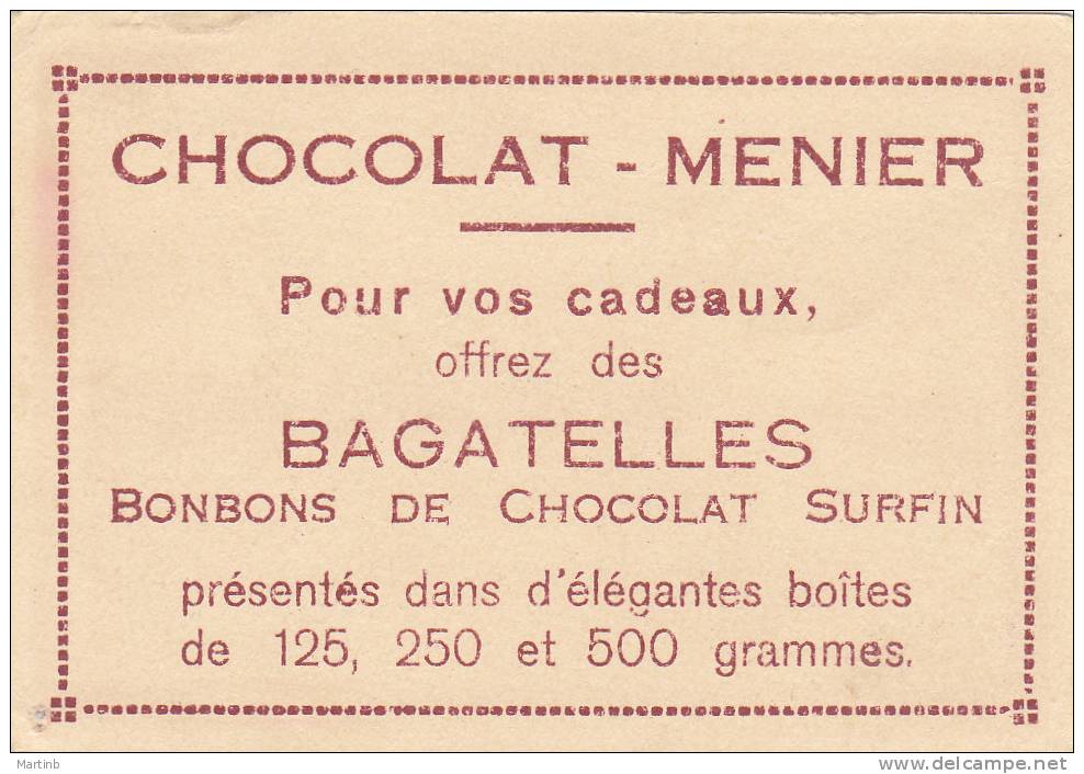 CHROMO  Image Chocolat MENIER   DRESDE  Vue Générale N° 549 - Menier