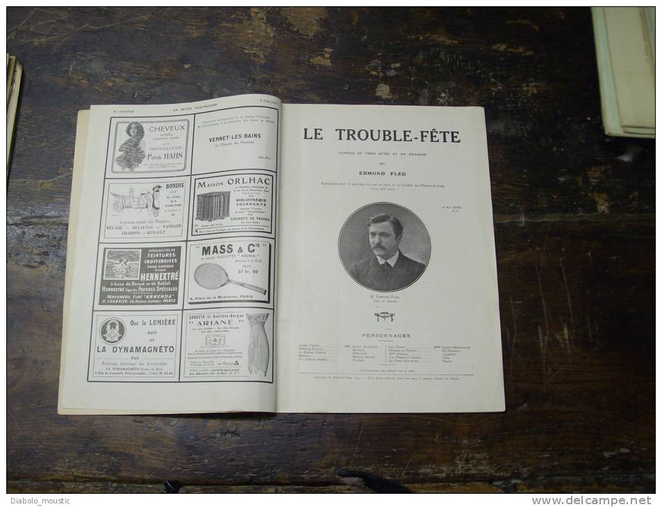 N° 15  Du  7 Juin 1913      LE TROUBLE-FÊTE------------- -La   GLOIRE  AMBULANCIERE - Autores Franceses