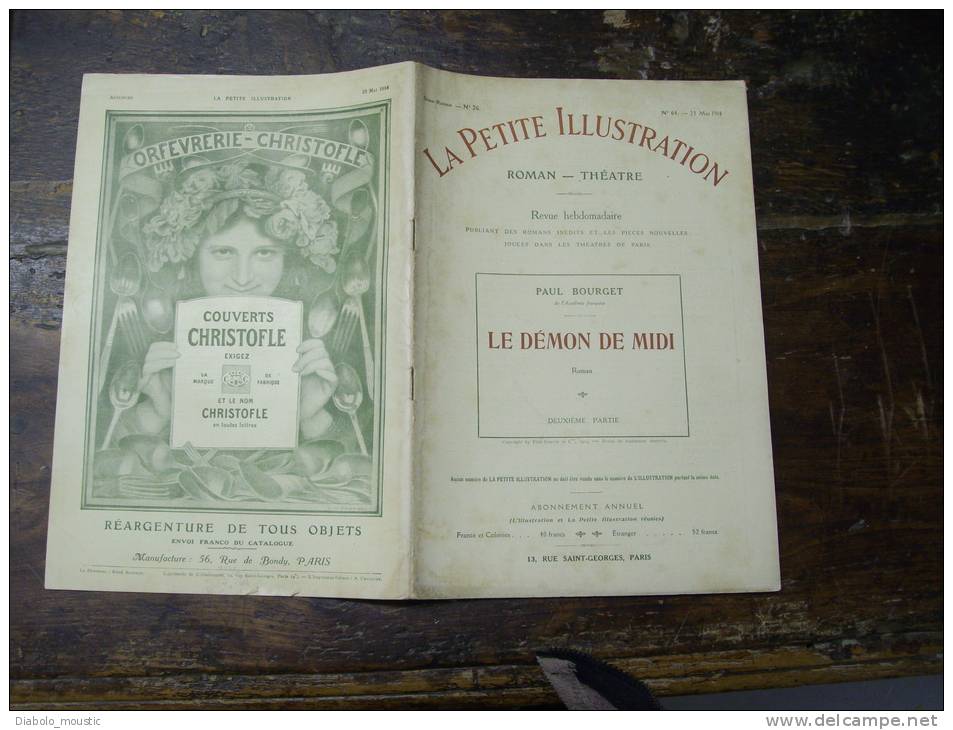 N° 64  Du  23 Mai 1914                LE DEMON DE MIDI          2ème Partie - Auteurs Français