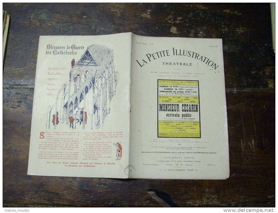N° 4  Du  14  Juin 1919                MONSIEUR  CESARIN - Französische Autoren