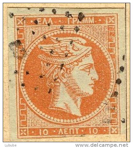 Grosser Hermeskopf 12IIa, 10 L.ockerorange       1861 - Usados