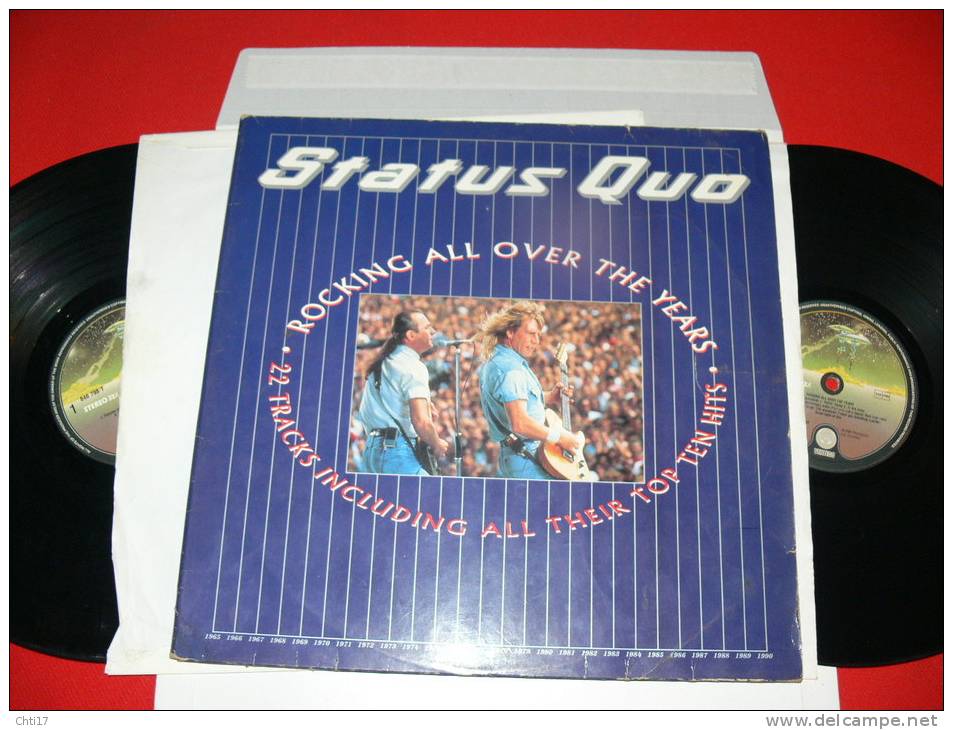 STATUS QUO ROCKING ALL OVER THE YEARS DEUX DISQUES EDIT VERTIGO 1986 - Rock