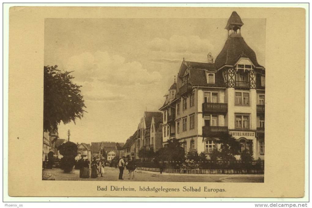 GERMANY - BAD DURRHEIM, Solbad Europas, Old Postcard - Bad Duerrheim