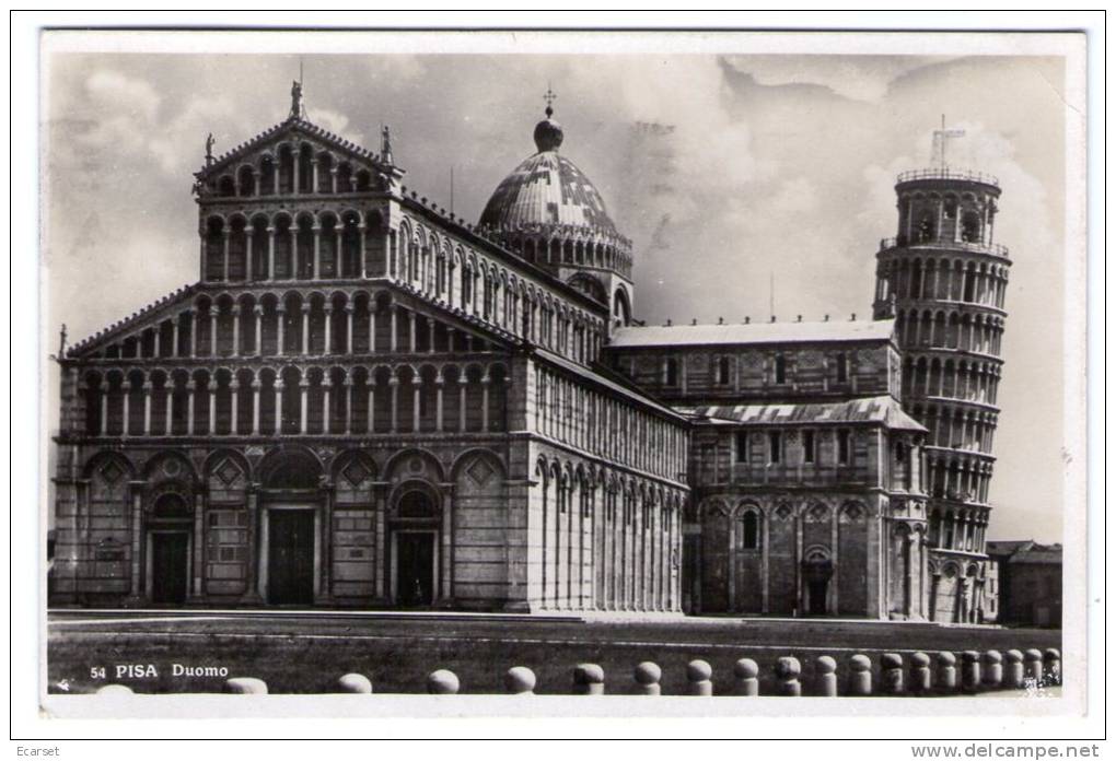 PISA - Duomo. Formato Piccolo. Viaggiata (non Leggibile L'anno, Ma Fine Anni '30/inizio '40) - Pisa