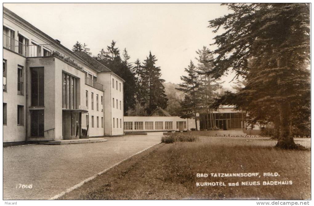 19272    Austria, Bad  Tatzmannsdorf,  BGLD.,  Kurhotel  Und  Neues  Badenhaus,  VG  1958 - Sonstige & Ohne Zuordnung