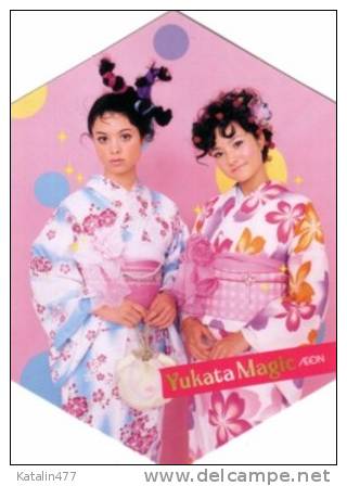 Japan Women Is In Kimono - Stranger  Japanesen Postcard -    Uncriculated - Moda