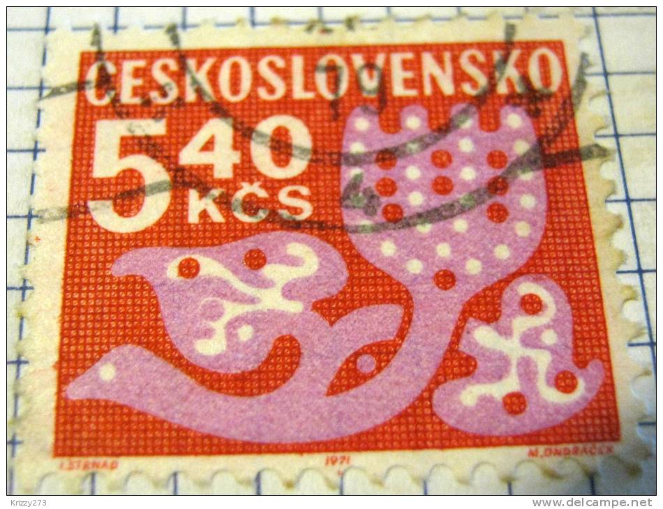 Czechoslovakia 1971 Flowers 5.4kcs - Used - Used Stamps