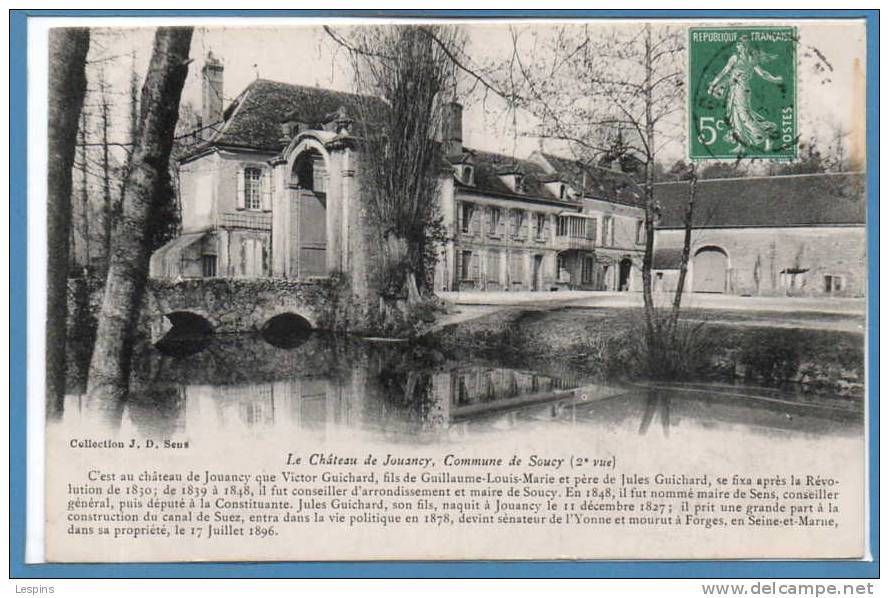 89 - SOUCY --  Le Chateau De Jouancy - Soucy