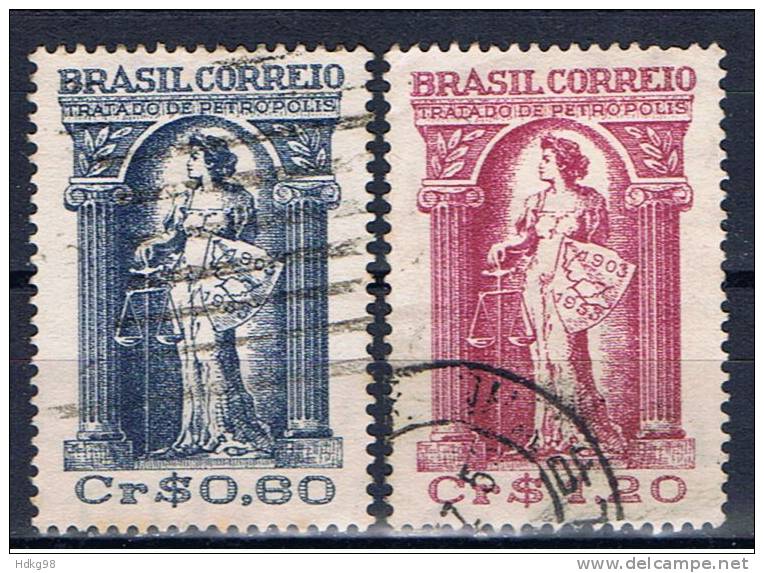 BR+ Brasilien 1953 Mi 822-23 - Used Stamps