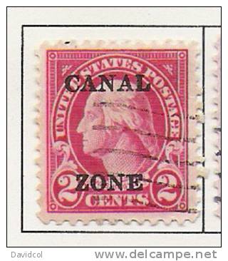 P727.-.PANAMA- CANAL ZONE- 1925-26-  SCOTT#: 84 - USED- WASHINGTON.-. SCV $ 8.00 - - Canal Zone