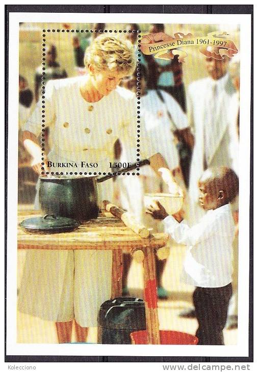 Burkina Faso Yvert BF 64 Year 1998 Princess Diana Lady Di (IV) MNH - Burkina Faso (1984-...)