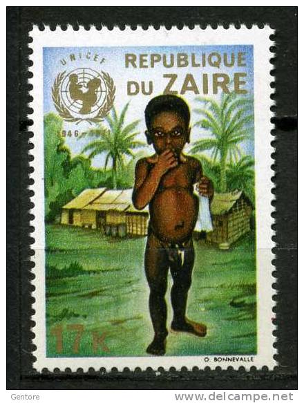 ZAIRE 1971 UNICEF , Odd Value Yvert Cat. N° 802 Absolutely Perfect MNH ** - UNICEF