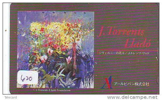 Télécarte JAPON ART Peinture (620) J. TORRENTS LLADO * Kunst Painting MAHLEREI * PHONECARD JAPAN - Pintura