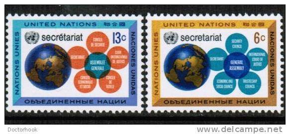 UNITED NATIONS---New York   Scott #  181-2*  VF MINT  LH - Nuovi