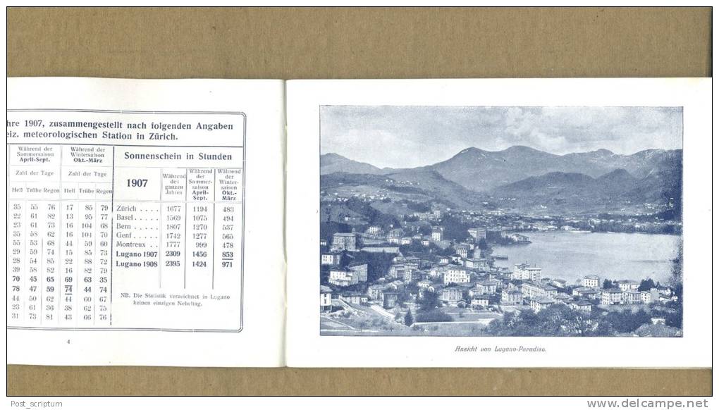 Livres - En Allemand - Lugano + Carte Géographique - Italië