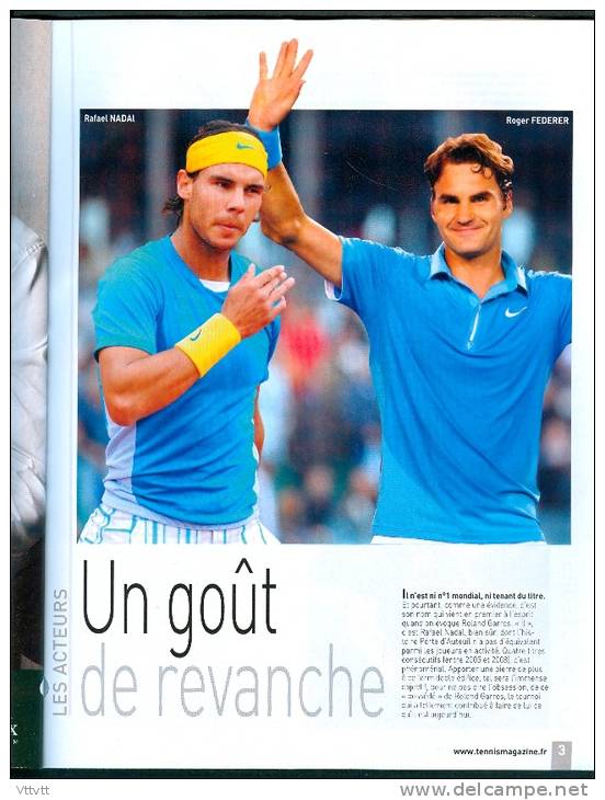 TENNIS : SPECIAL ROLAND-GARROS (Mai 2010), Cotes, Records, Palmares, Plan, Nadal, Federer, Hénin, 46 Pages... - Libros