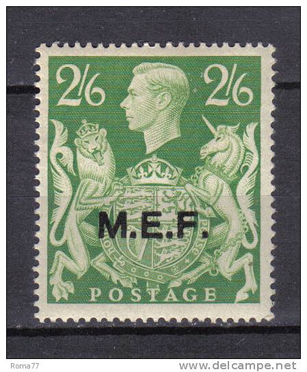 AP147 - M.E.F. 1943 , 2/6 Sh Verde N. 14  *** - Britische Bes. MeF