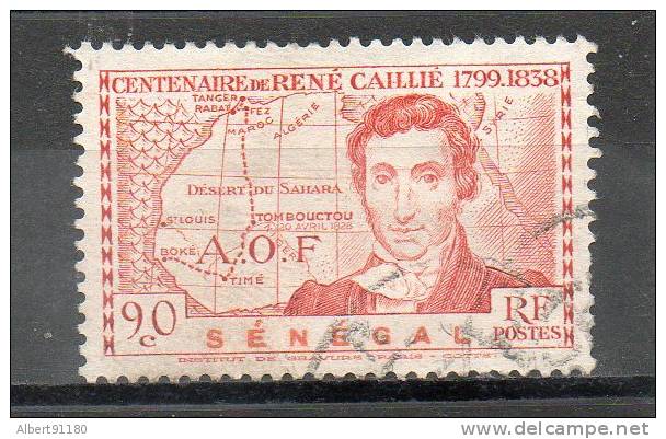 SENEGAL 90c Rouge Terne 1939 N°150 - Used Stamps