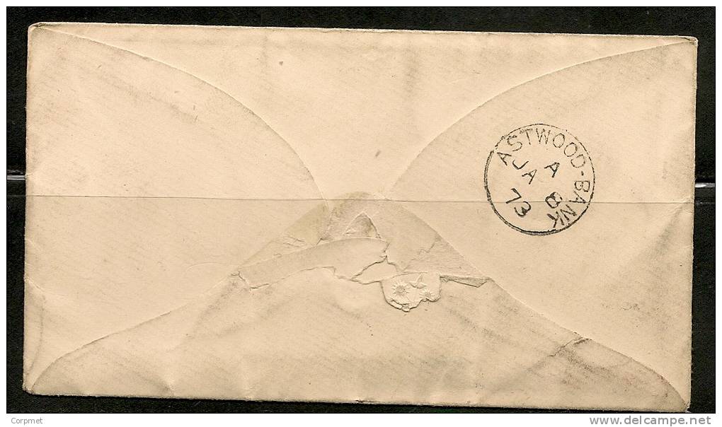 UK - 18763 COVER W/ Full Letter From  REDDITCH, Back ASTWOOD BANK CDS Cancel - 1d Plate 155 - Storia Postale