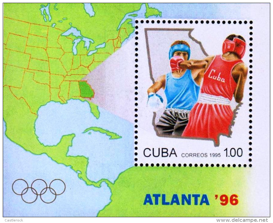 G)1995 CARIBE, BOX-MAP, ATLANTA´96, S/S, MNH - Unused Stamps