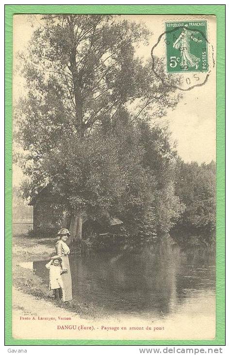 27 DANGU - Paysage En Amont Du Pont - Dangu