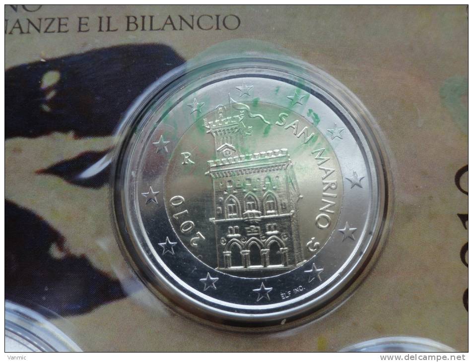 2010 - 2 Euro Euros San Marino - Saint Marin - Scellée Du Coffret BU - Euro - San Marino