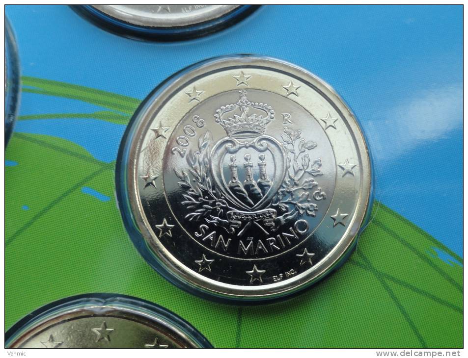 2008 - 1 Euro San Marino - Saint Marin - Scellée Du Coffret BU - San Marino