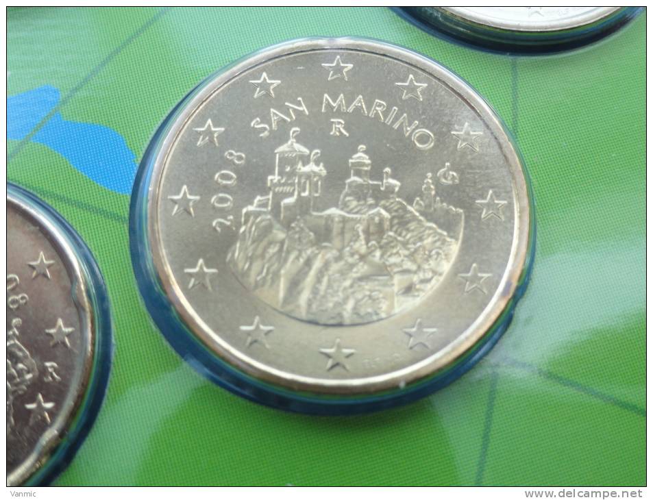 2008 - 50 Cents (Centimes Euro) San Marino - Saint Marin - Scellée Du Coffret BU - San Marino