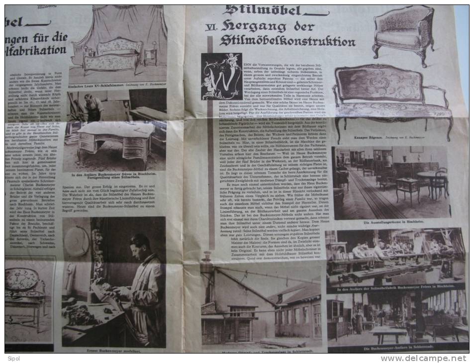 Stillmöbel Buckenmeyer Frères Bischheim & Schletstadt /Selestat  Catalogue De Mobilier De 4 Pages - Kataloge