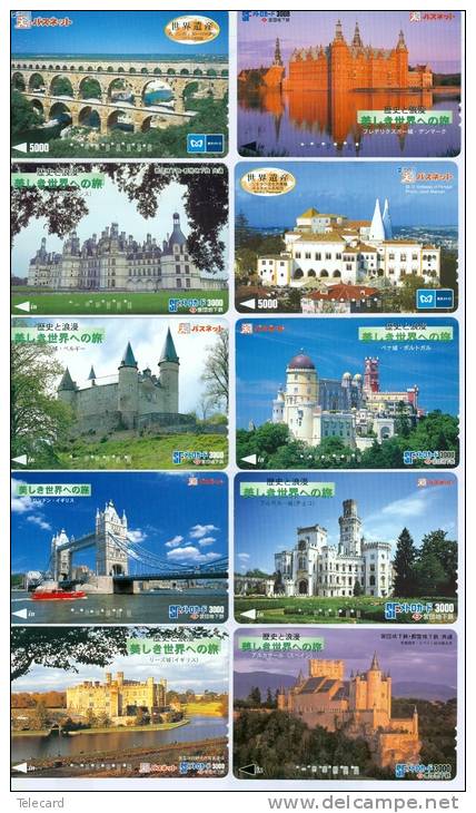 10 X Cartes Japon * Site Touristique (1) 10 X Japan Prepaid Cards TOURIST * 10 Karten TOURISTISCH - Collections