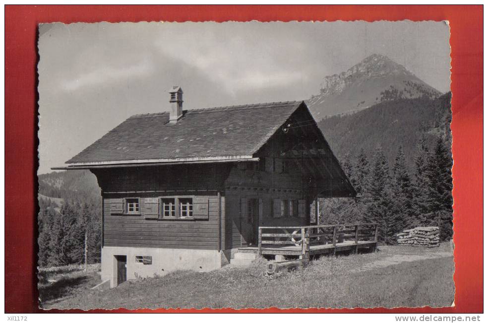 B617 Les Paccots Sur Châtel St Denis, Chalet Le Chamois.Cachet 1940.Curchod. Traces De Colle Au  Dos. - Châtel-Saint-Denis