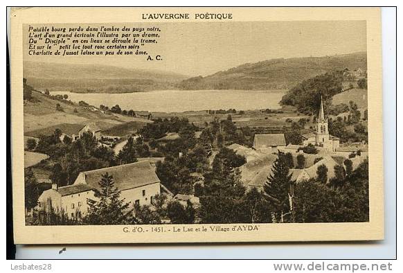 CPA  63.- Le Lac Et Le Village D'AYDA--OCT-GER-2011 333 - Autres & Non Classés