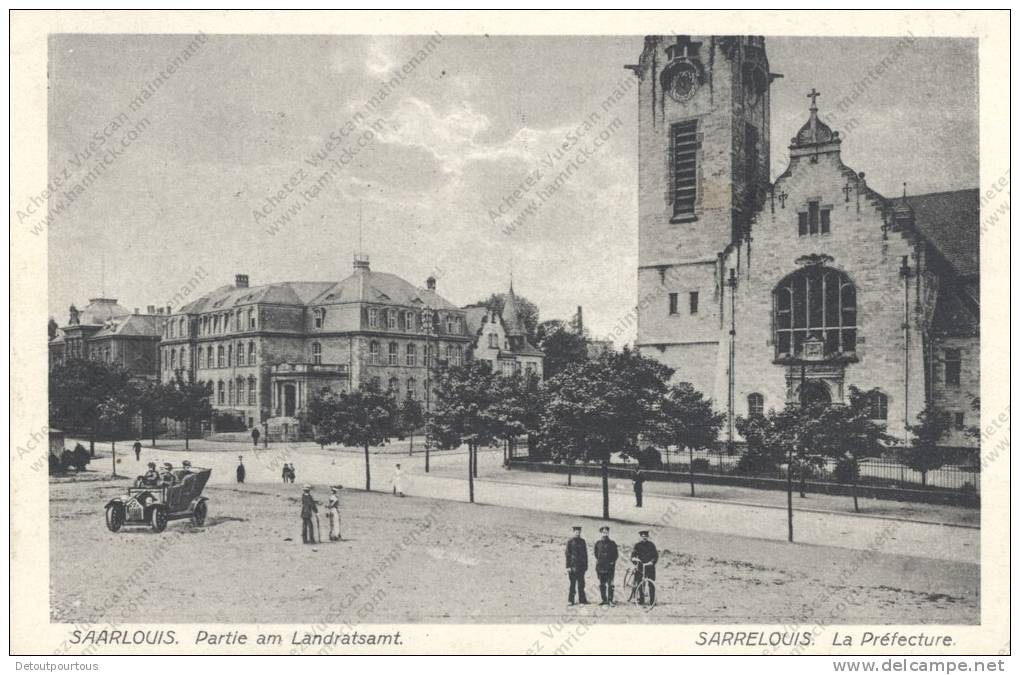 SAARLOUIS SARRELOUIS : Partie Am Landratsamt La Préfecture - Kreis Saarlouis