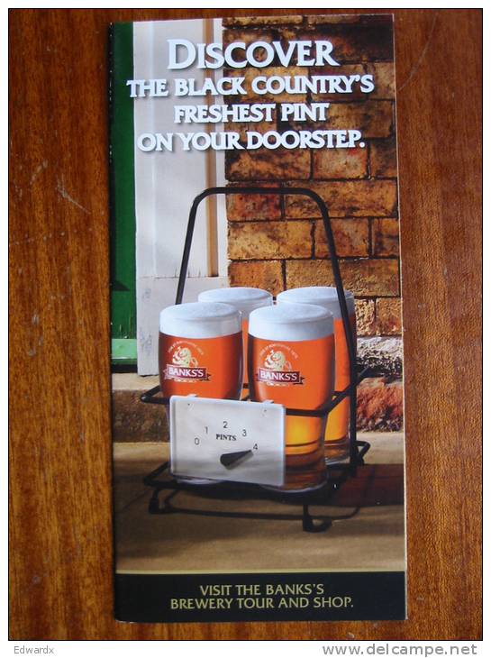 Bank's Brewery Tour And Shop Leaflet Brochure Flyer Handbill - Werbung