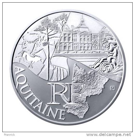 REGIONES DE FRANCIA 2011 PLATA 10 EURO DE SERIE X 27 - AGOTADO - Frankrijk