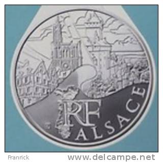 REGIONES DE FRANCIA 2011 PLATA 10 EURO DE SERIE X 27 - AGOTADO - Frankrijk