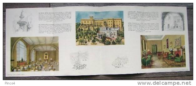 ILLUSTRATORE A. PEZZINI TAORMINA GRAND HOTEL MIRAMARE PIEGHEVOLE PUBBLICITARIO - Pubblicitari