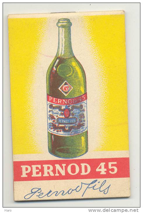 PERNOD 45 - Bloc-notes Publicitaire - Anisette - Pastis (f3) - Alcoholes