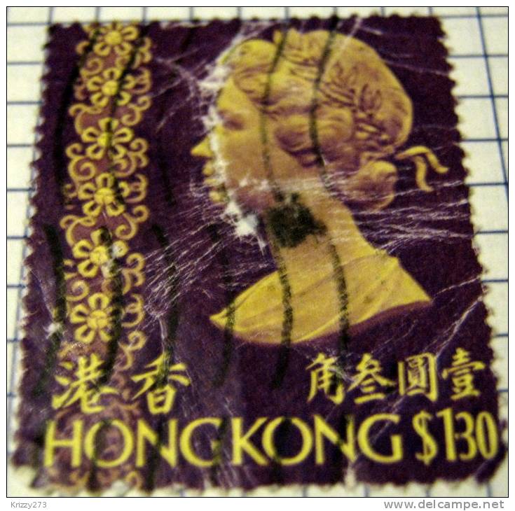 Hong Kong 1976 Queen Elizabeth II 1.30 Dollars - Used - Oblitérés