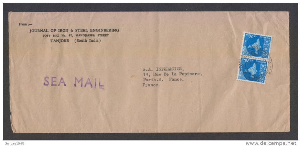 India 1965  COVER TO FRANCE  # 28903 Inde Indien - Storia Postale