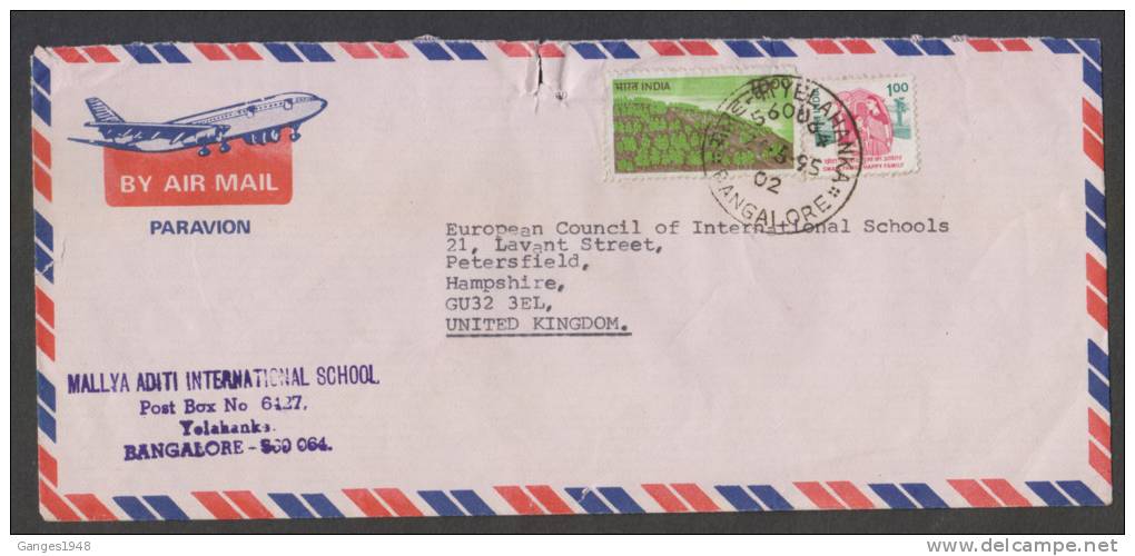 India 2002 COVER TO UNITED KINGDOM # 28819 Inde Indien - Lettres & Documents