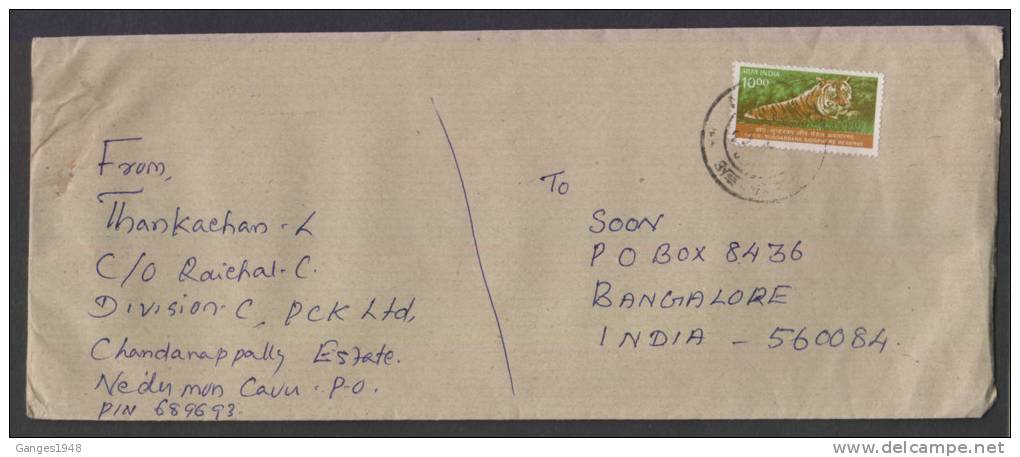 India 2000's  COVER  With TIGER Stamp  # 28867 Inde Indien - Lettres & Documents