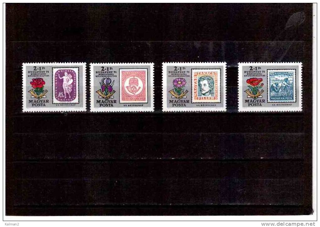 XX1052     -      UNGHERIA    -     CAT. Y&amp;T.  Nr.  2171/2174    COMPLETE  MINT SET  ** NEVER HINGED - Neufs