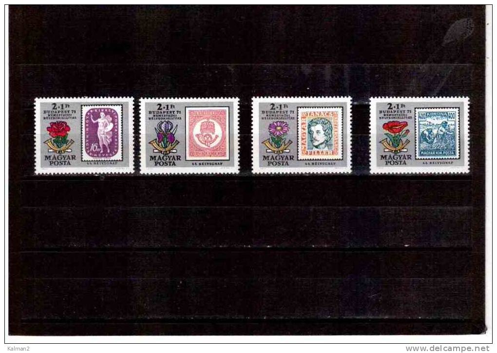 XX1052     -      UNGHERIA    -     CAT. Y&amp;T.  Nr.  2171/2174    COMPLETE  MINT SET  ** NEVER HINGED - Ungebraucht