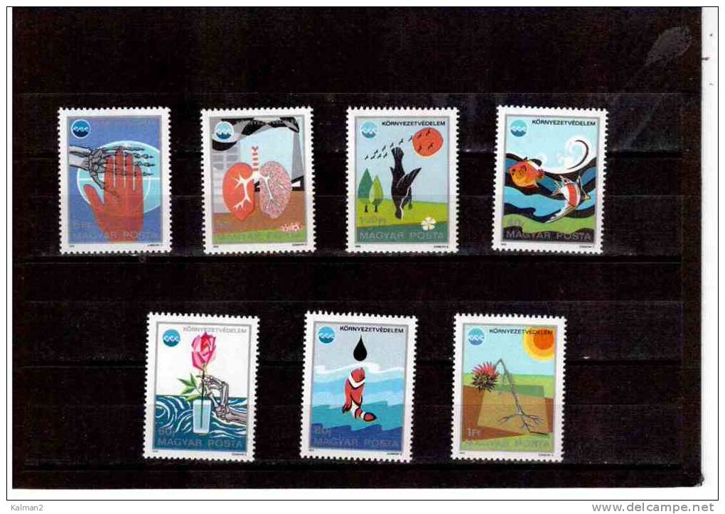 XX1054     -      UNGHERIA    -     CAT. Y&amp;T.  Nr.  2453/2459   COMPLETE  MINT SET  ** NEVER HINGED - Neufs