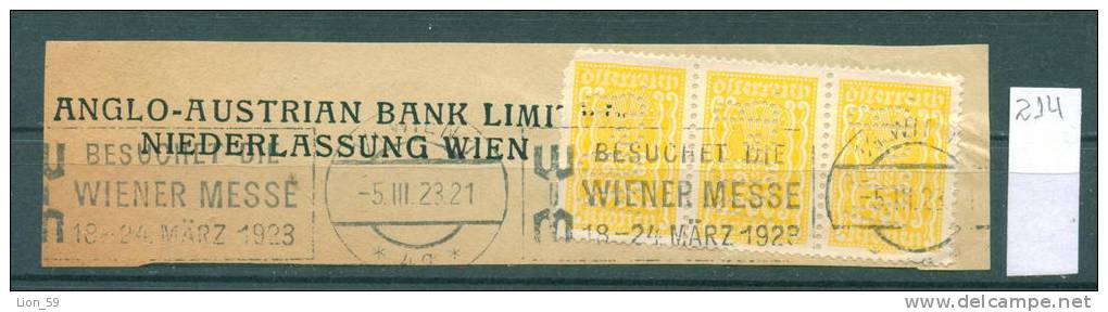 25K214 // - A.Oe.B. ANGLO BANK - Perfin Perfores Perforiert / Gezähnt Perforati Perforadas , Austria Österreich Autriche - Perforiert/Gezähnt