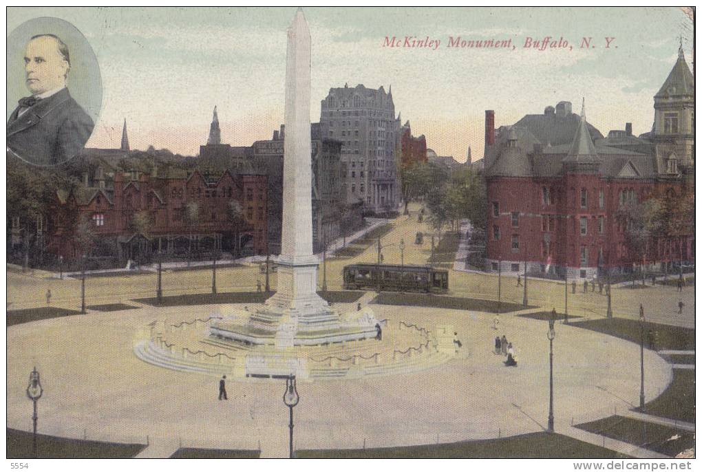 Cpa  Etats Unis New York Buffalo Mc Kinley Monument - Buffalo