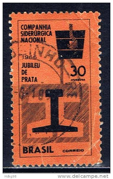 BR+ Brasilien 1966 Mi 1105 Hütten- Und Stahlwerk - Used Stamps